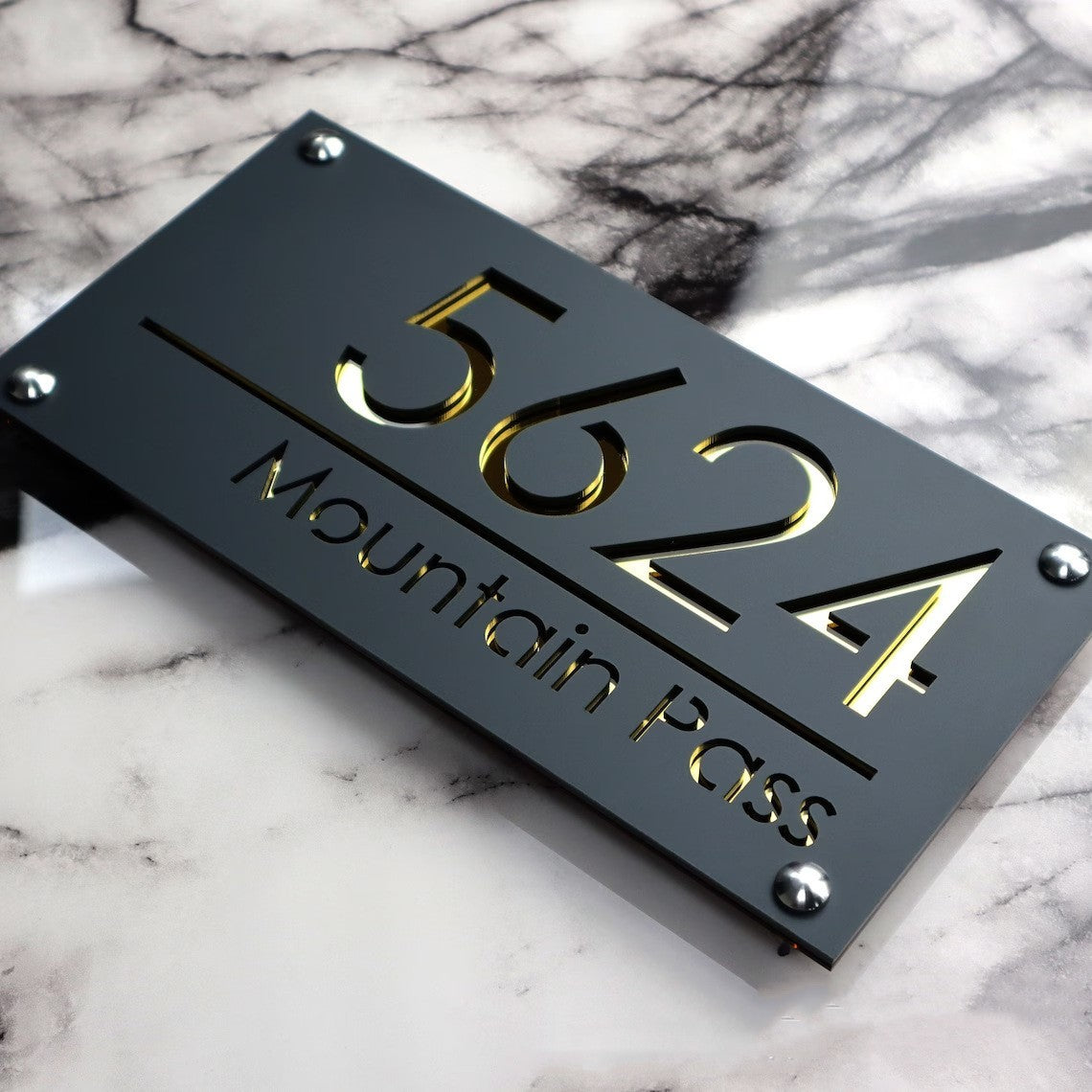 Acrylic Doorplate Personalized Hotel Apartment Residential Outdoor